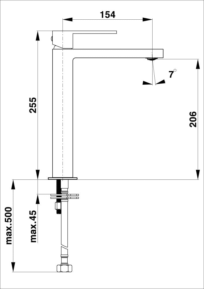 Unitas RAISED WASHBASIN FITTINGS SQ q12