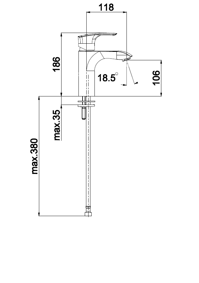 Unitas ELITE e11 WASHBASIN FITTING