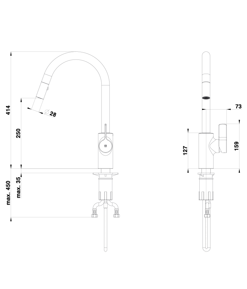 Unitas PULL-OUT KITCHEN FITTINGS Elite e22