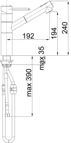 Unitas KITCHEN FITTINGS - WITH SHOWER Fresh f20