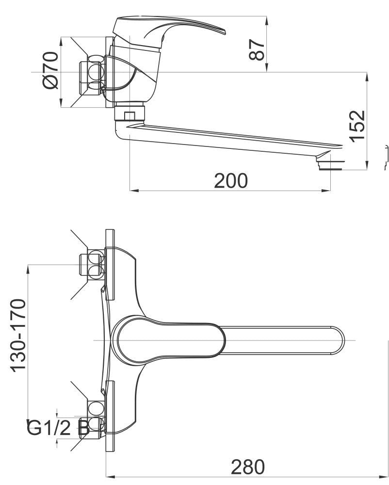 Unitas KITCHEN FITTINGS Harmony h70