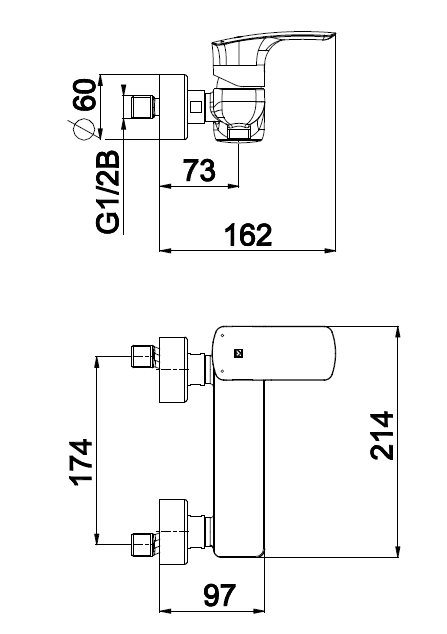 Unitas Elite e40 SHOWER FITTING