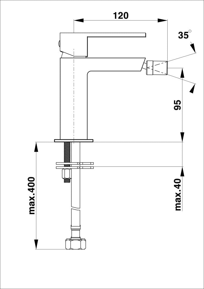 Unitas BIDET FAUCET SQ q50