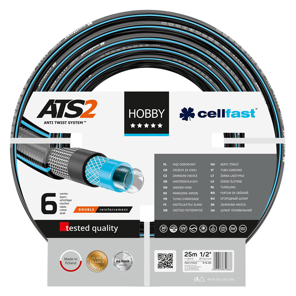 CELLFAST WATER HOBBY HOBBY ATS2 Six-layer. 1/2" - 25m/30bar