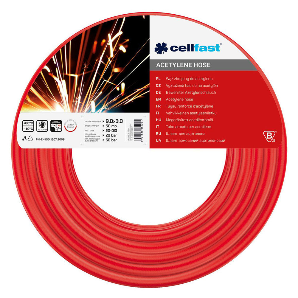 CELLFAST TUBE TECHNICAL For acetylene. S14 - A. 9mm/3mm/60m