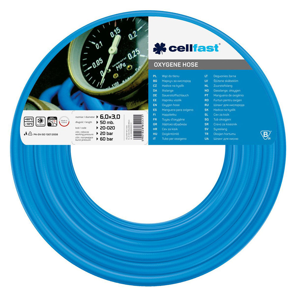 CELLFAST TUBE TECHNICAL For oxygen. S14 - A. 6mm/3mm/80m