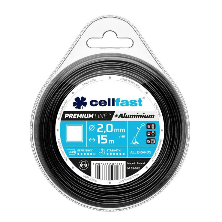 CELLFAST MOWER THREAD PREMIUM Nylon reinforced, square. 2.4mm/70m