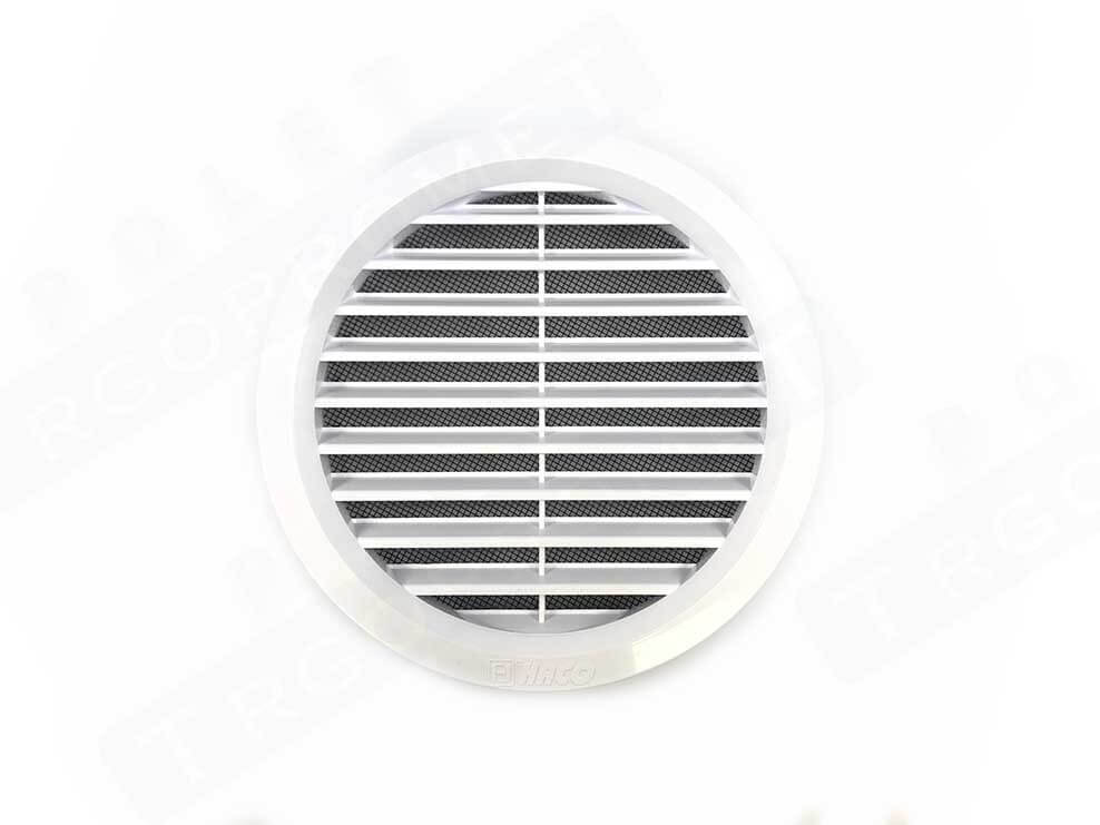 Plastic vent with mesh