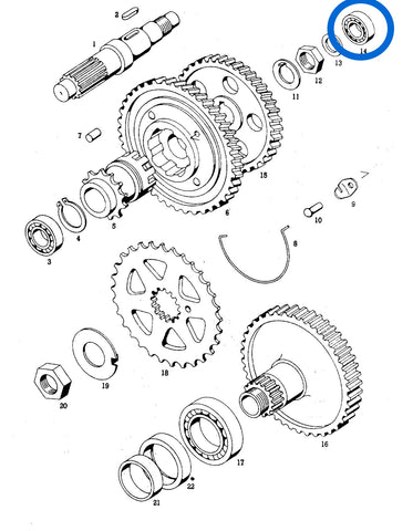 Bearing 10x26x8 6000 ZZ from FAG