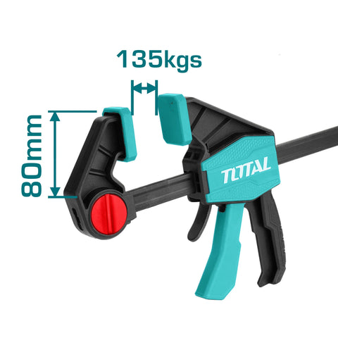 Fast carpentry clamp 450mm/135kg / INDUSTRIAL (THT1346801) TOTAL