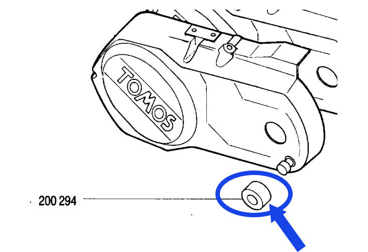 Starter lever bumper rubber | All Tomos Models (200294)