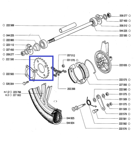 REAR CHAIN ​​22z - (222586)