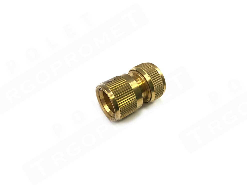 Brass pipe coupling fi 1/2"