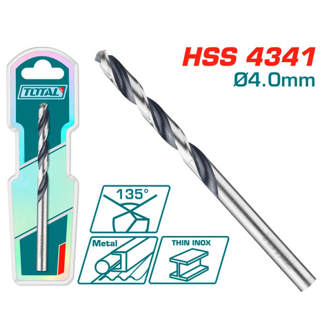 HSS 4341 drill bit 4mm / INDUSTRIAL (TAC1200404) TOTAL