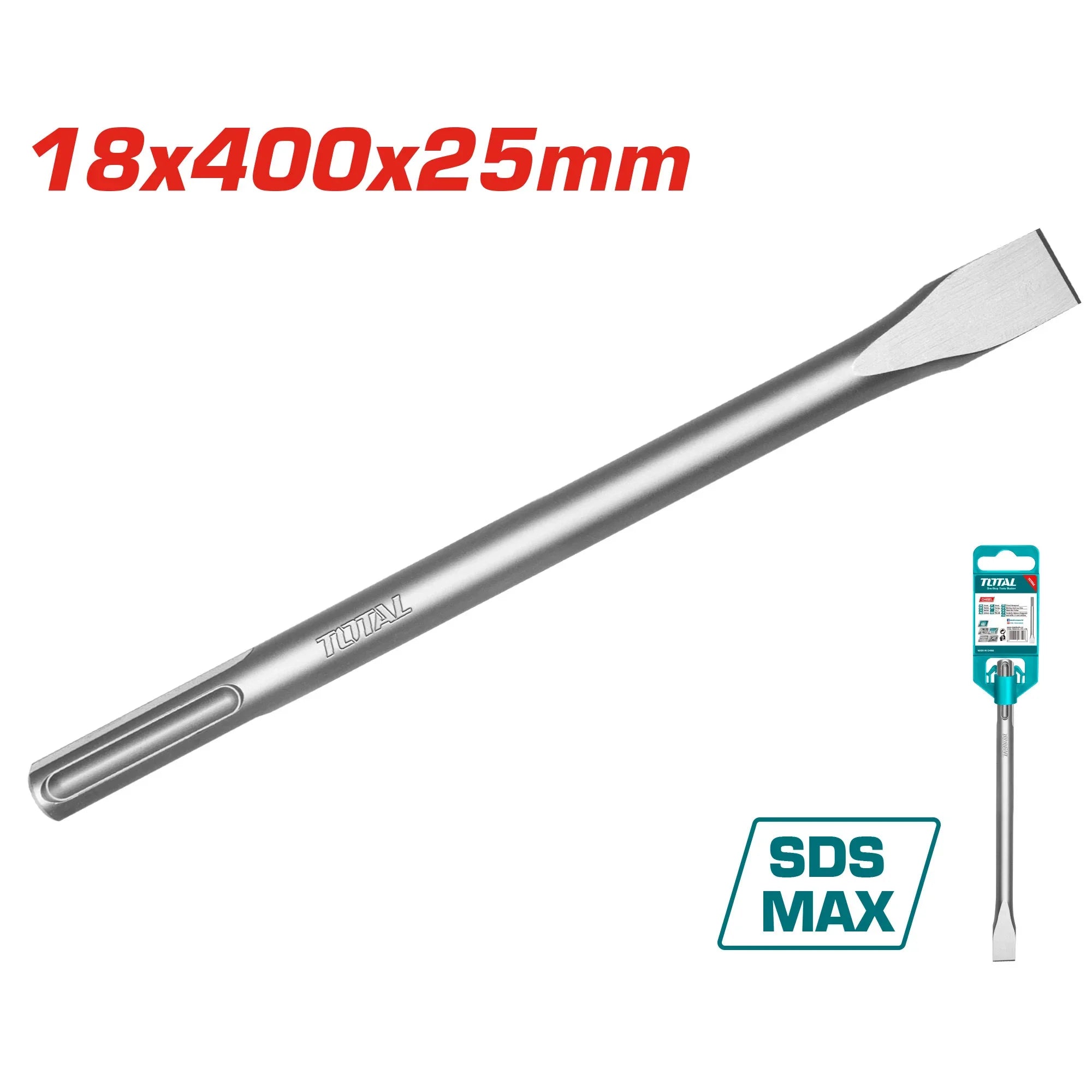 SDS max chisel 18x400x25mm (TAC15221821) TOTAL