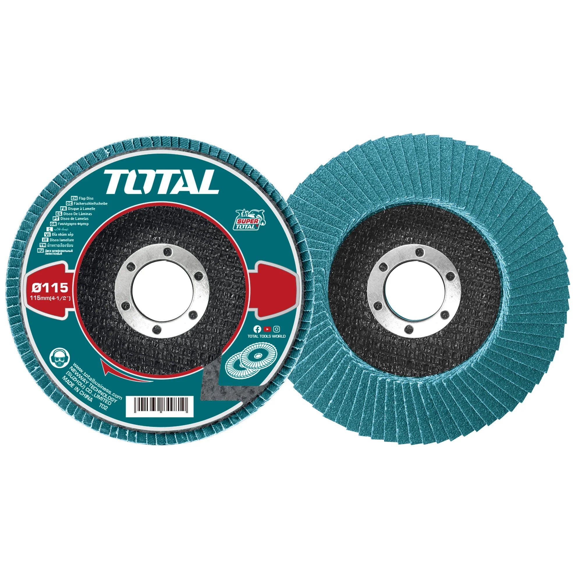 Flap grinding disc 115x22mm, P60 (TAC641152) TOTAL