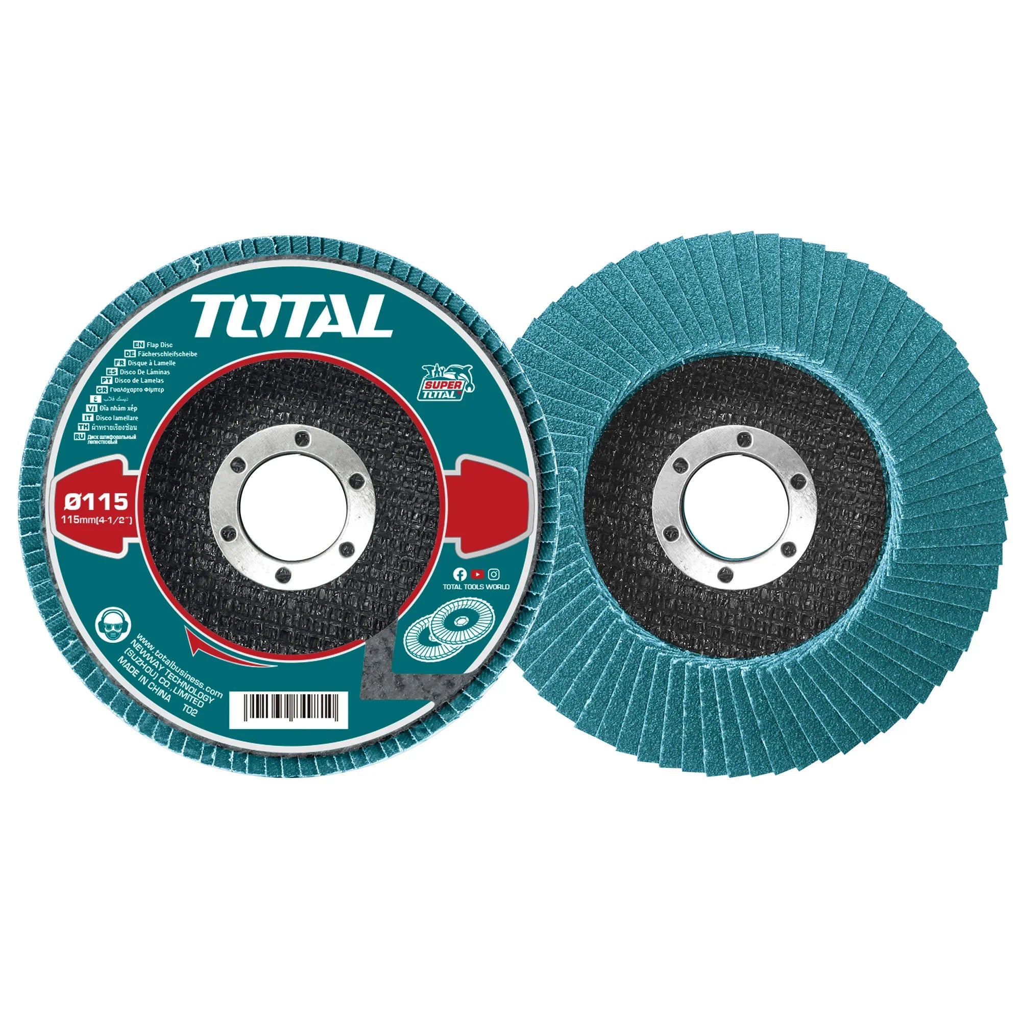 Flap grinding disc 115x22mm, P80 (TAC641153) TOTAL