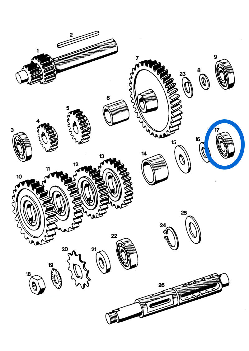 Bearing 17x35x10 6003 ZZ from FAG