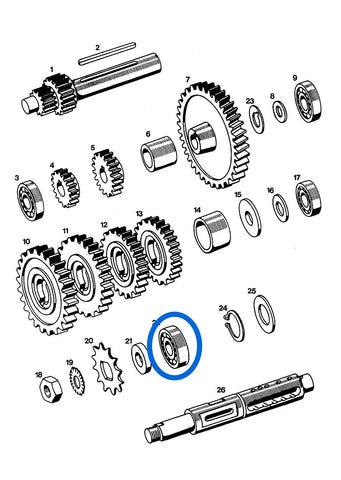 Bearing 20x42x12 6004 ZZ from FAG