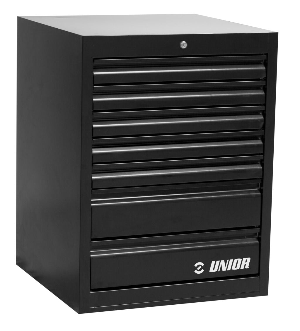 UNIOR DRAWER WIDE 7 DRAWERS Art.990WD7-BLACK 663X650X870 mm (628585)