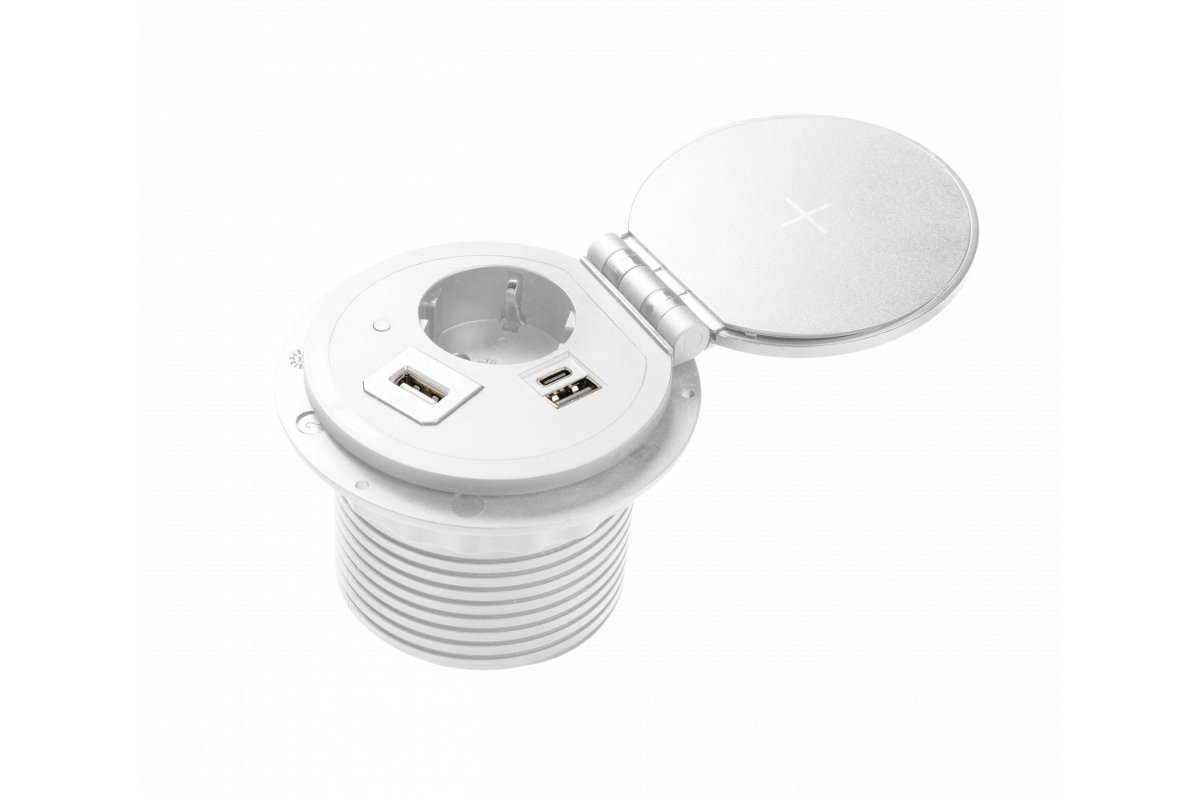 Built-in socket GTV CHARGER PLUS AE-BPW1SACP White