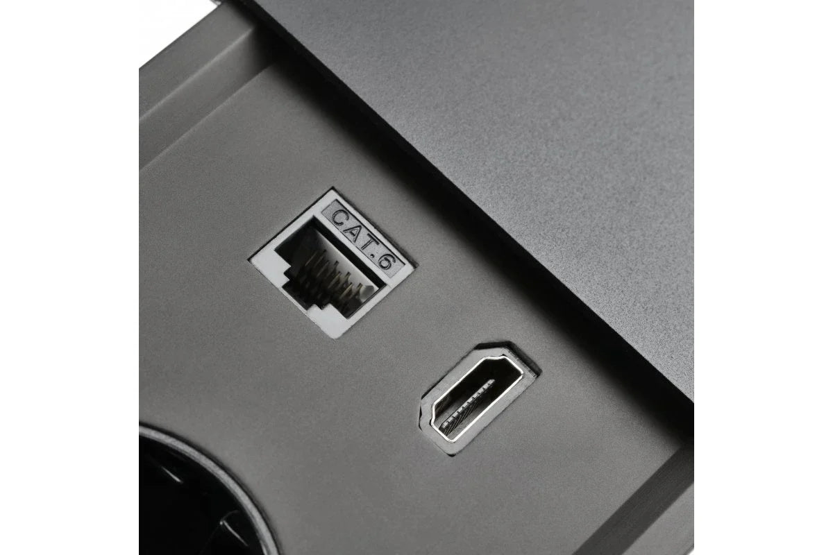 Built-in socket Gtv Prestino AE-PB2SPRES Black