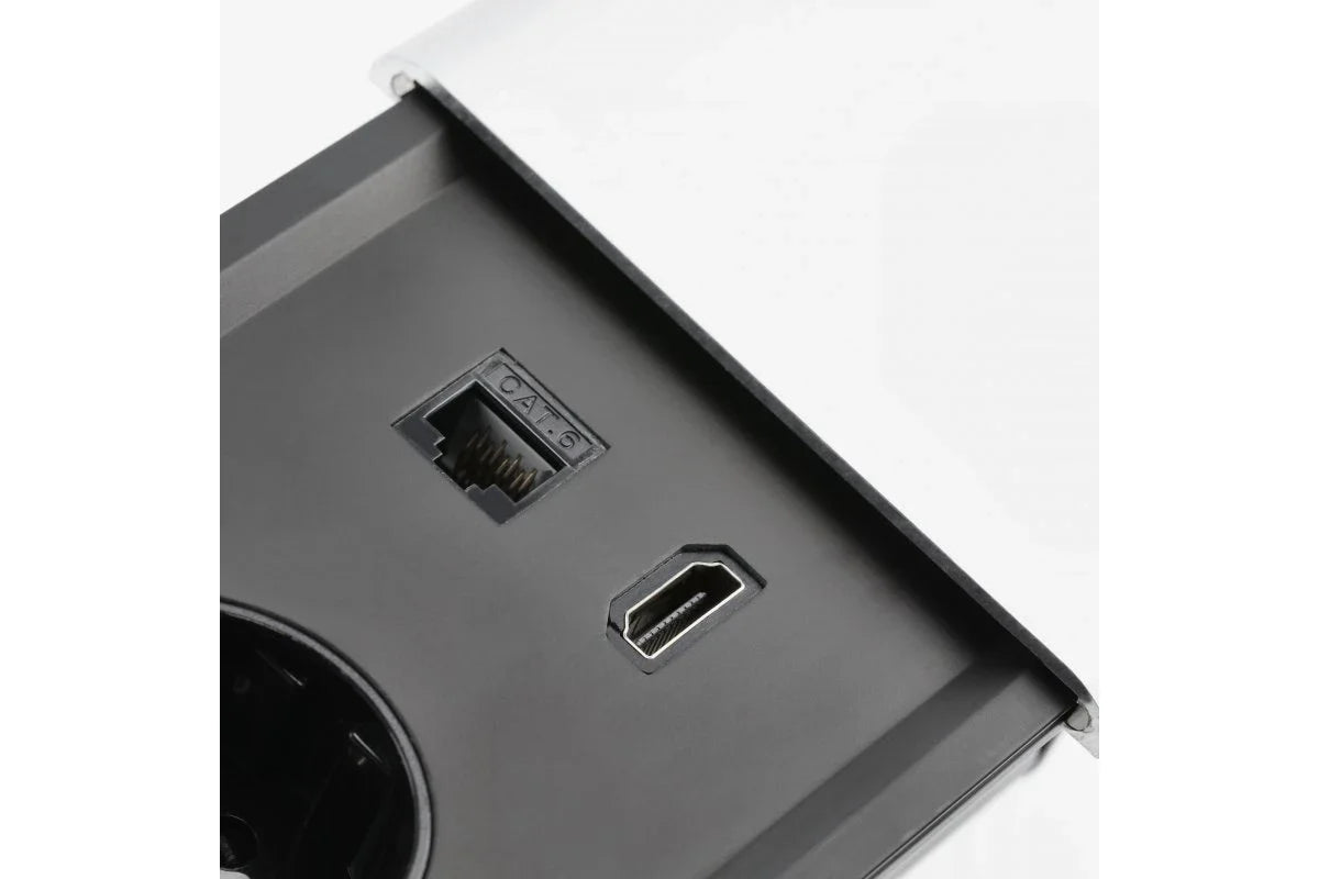 Built-in socket Gtv Prestino AE-PB2SPRES Aluminum