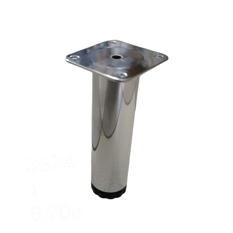 Leg round aluminum 15 cm