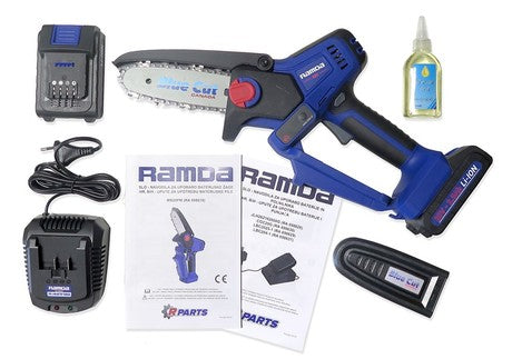 RAMDA BATTERY SAW 20V, blade 13cm, 2x BATTERY 2.5Ah + CHARGERS