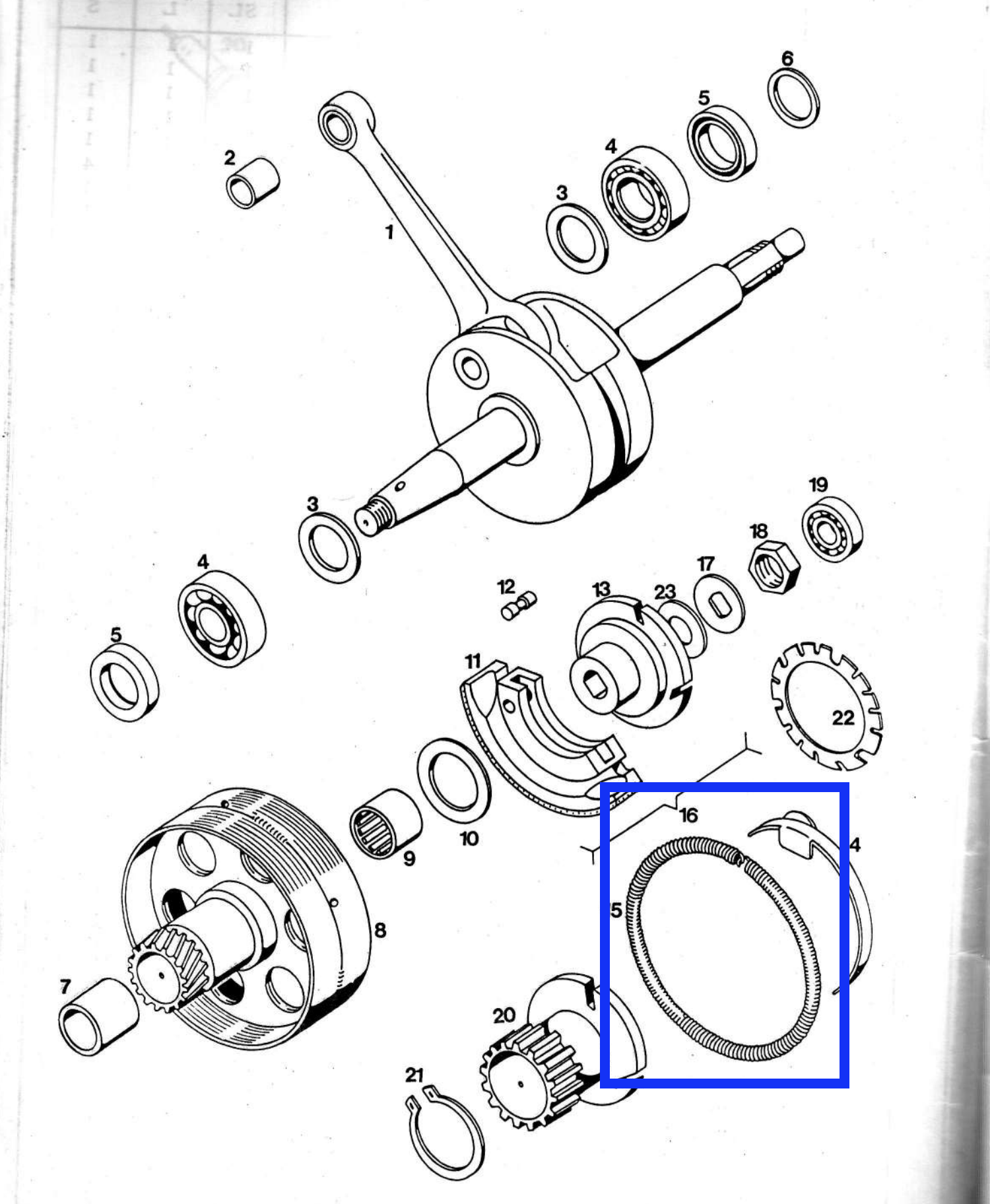 Clutch spring 1st gear automatic (209013)