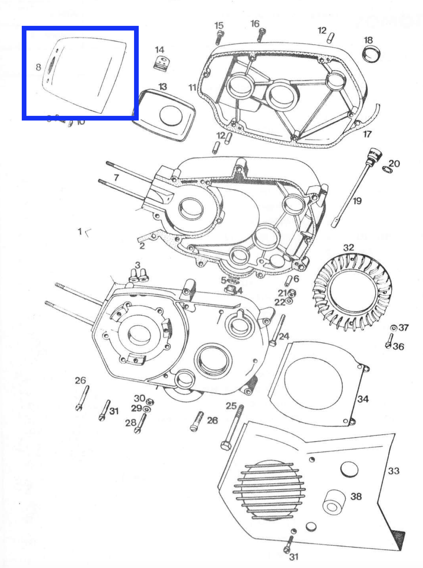 Cooling cap for Tomos APN4, Tomos APN6, Tomos 14TL (207754)