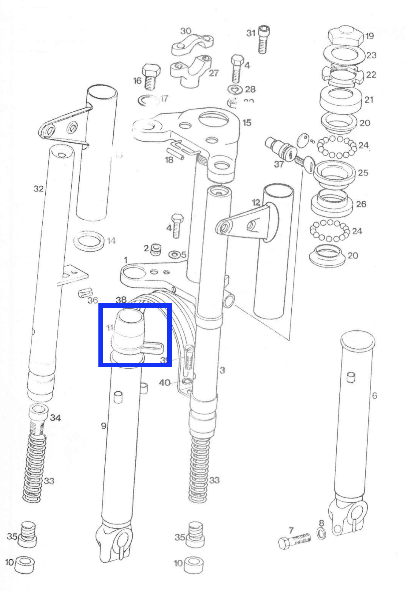 Front fork rubber new type, for Tomos A3,A35,APN