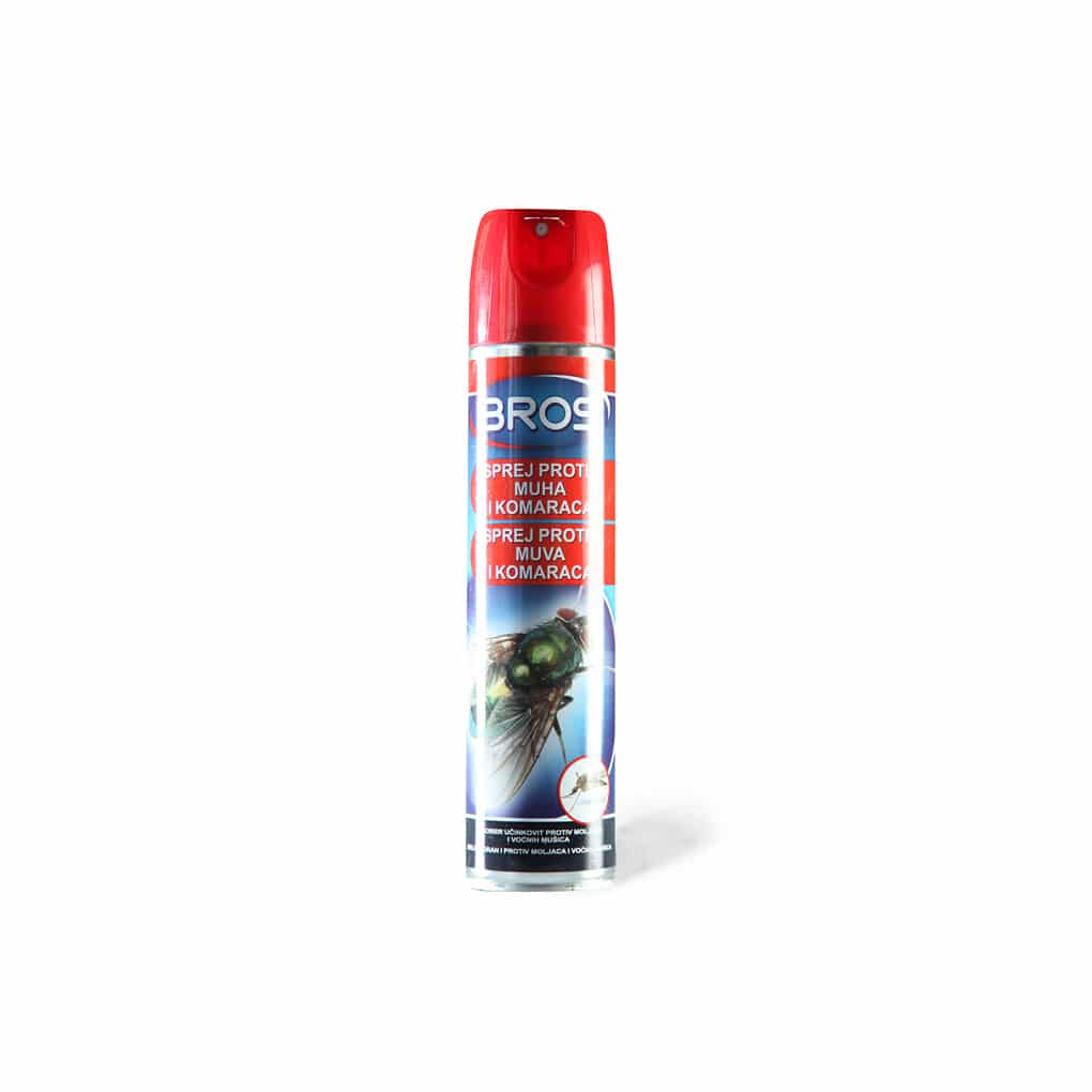 Spray against flies and mosquitoes