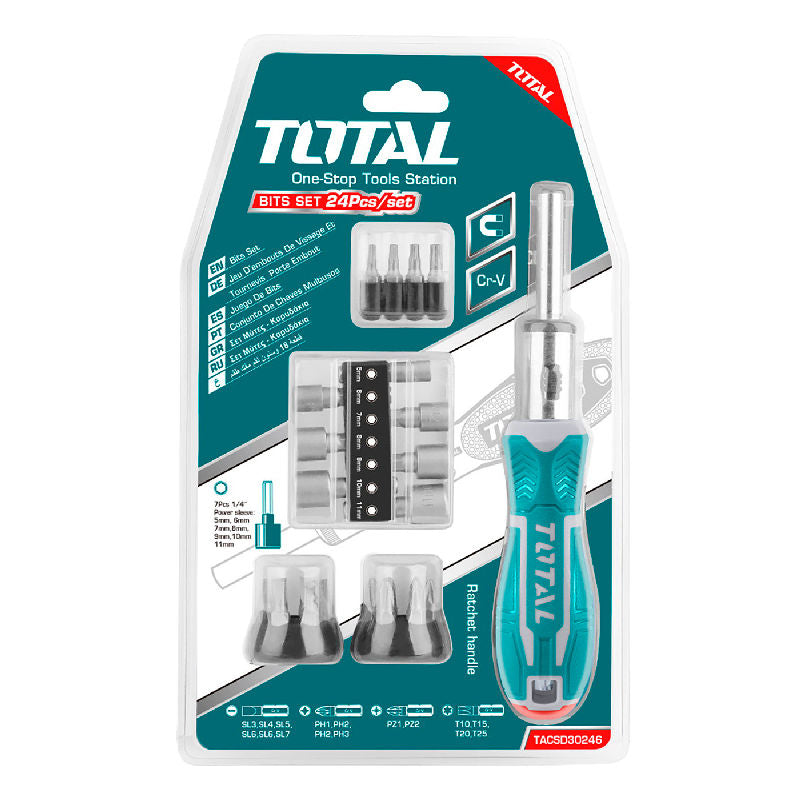 24-piece screwdriver set (TACSD30246) TOTAL