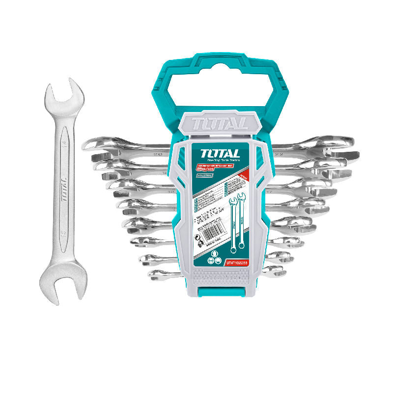 8-piece spanner set, 6x7/8x9/10x11/12x13/14x15/16x17/18x19/20x22/800g, INDUSTRIAL series (THT102386) TOTAL