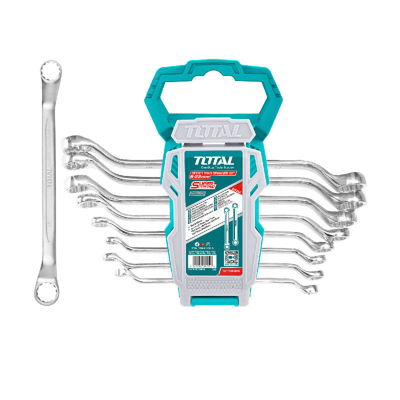 8-piece wrench set, 6x7/8x9/10x11/12x13/14x15/16x17/18x19/20x22/1000g, INDUSTRIAL series (THT102486) TOTAL