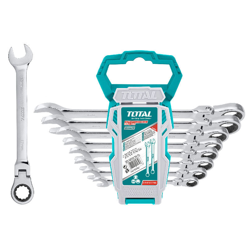 8-piece spanner set, 8/10/12/13/14/15/17/19/1.1kg, INDUSTRIAL series (THT102RK586) TOTAL