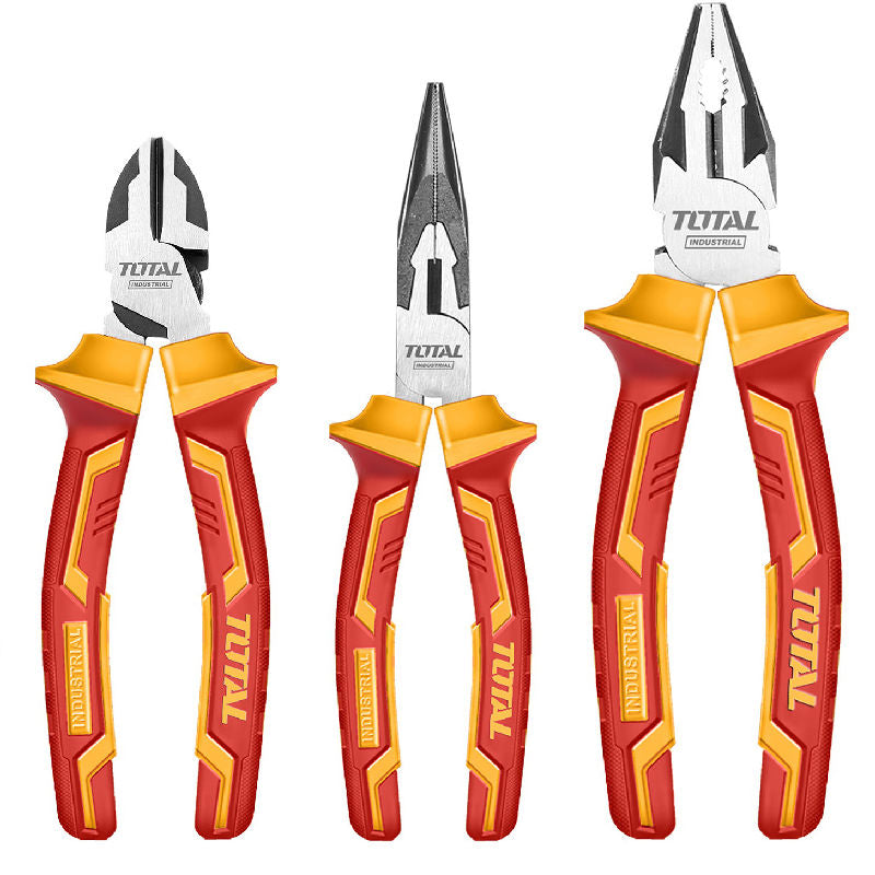 3-piece set of insulated pliers, INDUSTRIAL series (THT2K0302) TOTAL