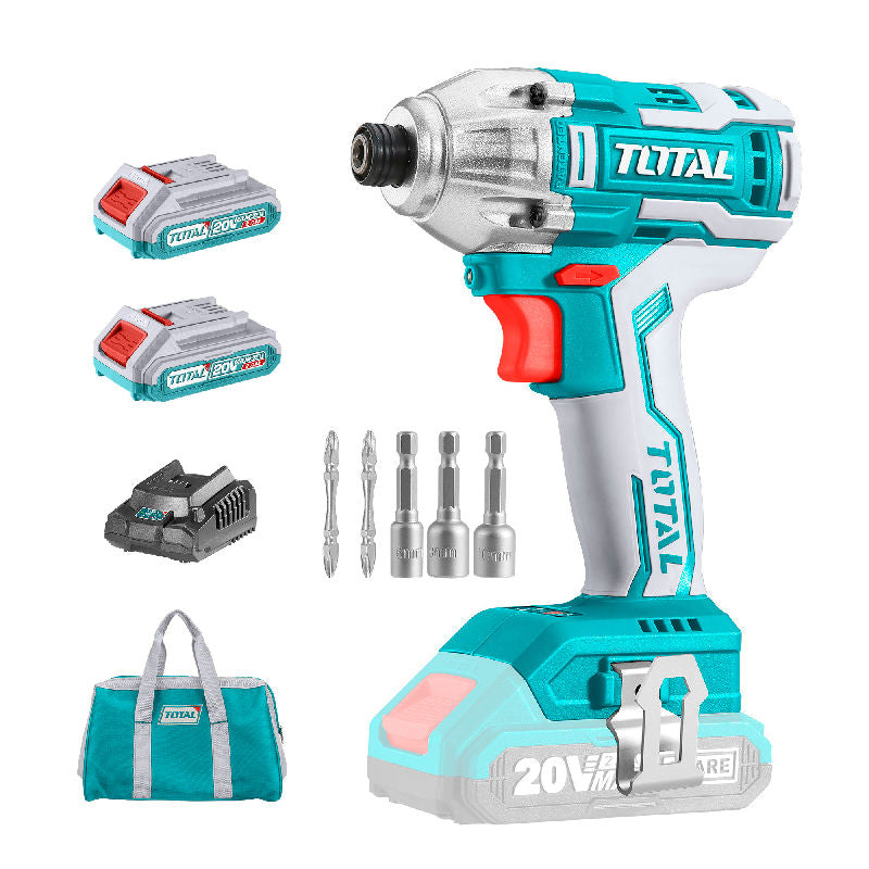 Cordless impact driver, 170Nm/6.35mm, INDUSTRIAL series (TIRLI2002) TOTAL