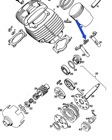 Clutch lever spring APN (205914)