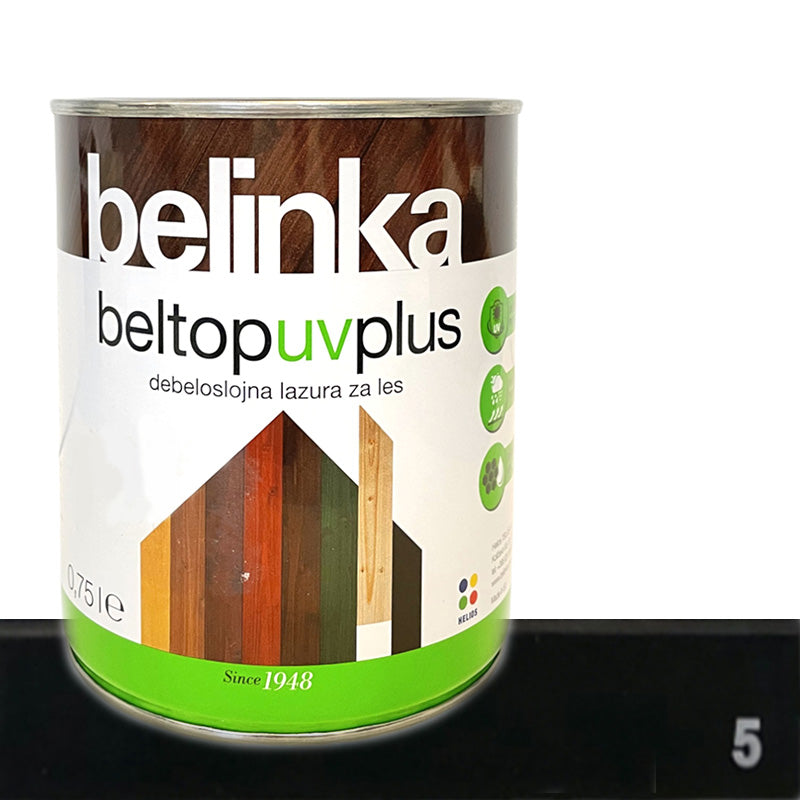 Beltop UV Plus thick-layer stain for wood - 5 Ebony