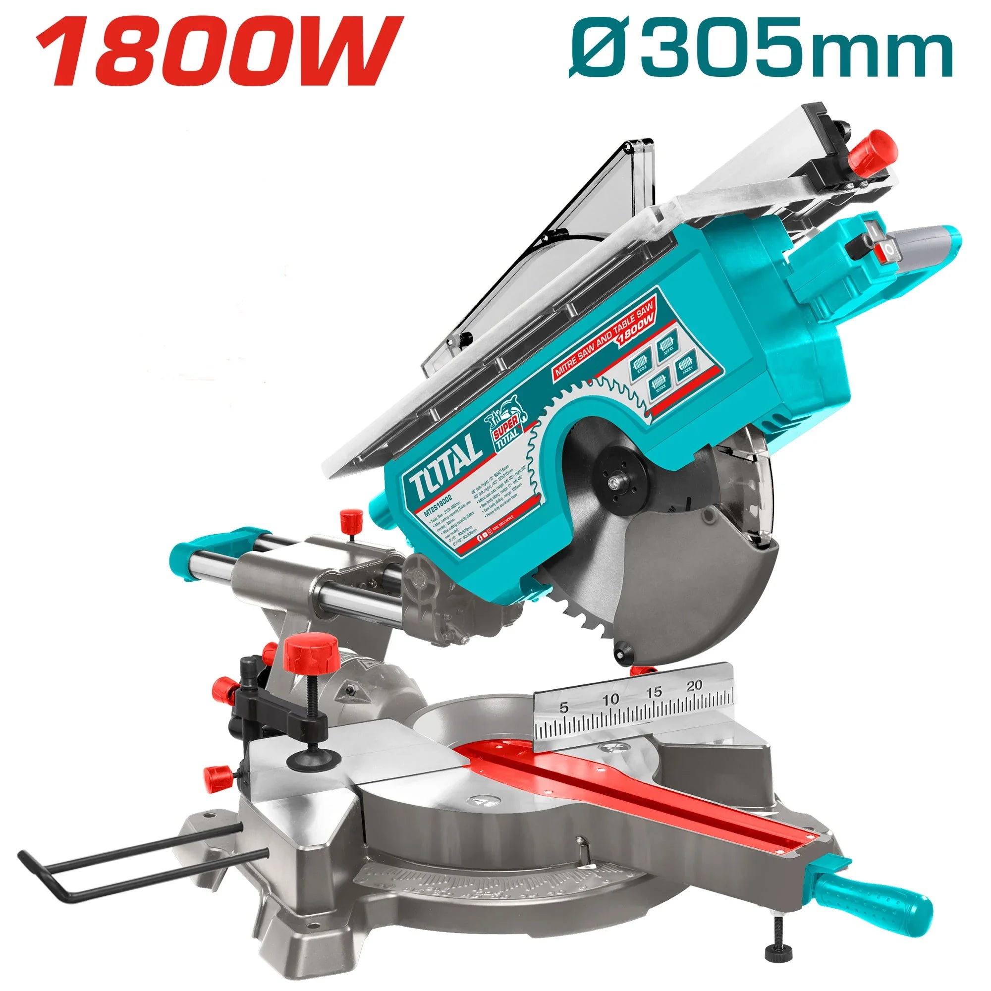 Miter and jig saw 1800W /305mm INDUSTRIAL (TMS43183051) TOTAL