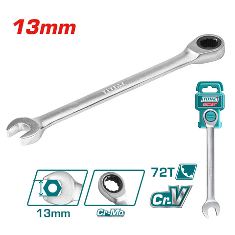 Ratchet wrench 13mm/ INDUSTRIAL (TCSPAR131) TOTAL