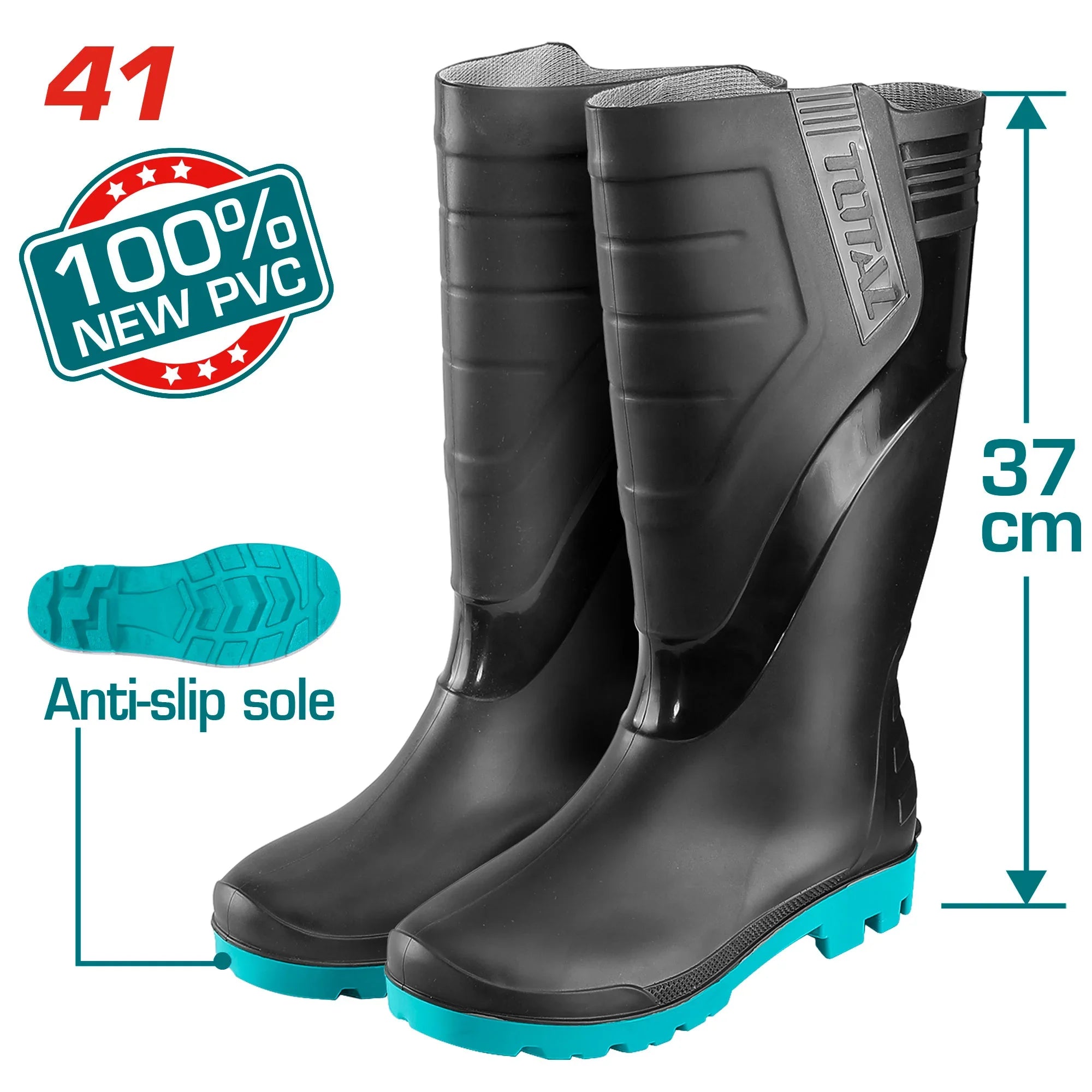 Rain boots 41 black (TSP302LAB.41) TOTAL