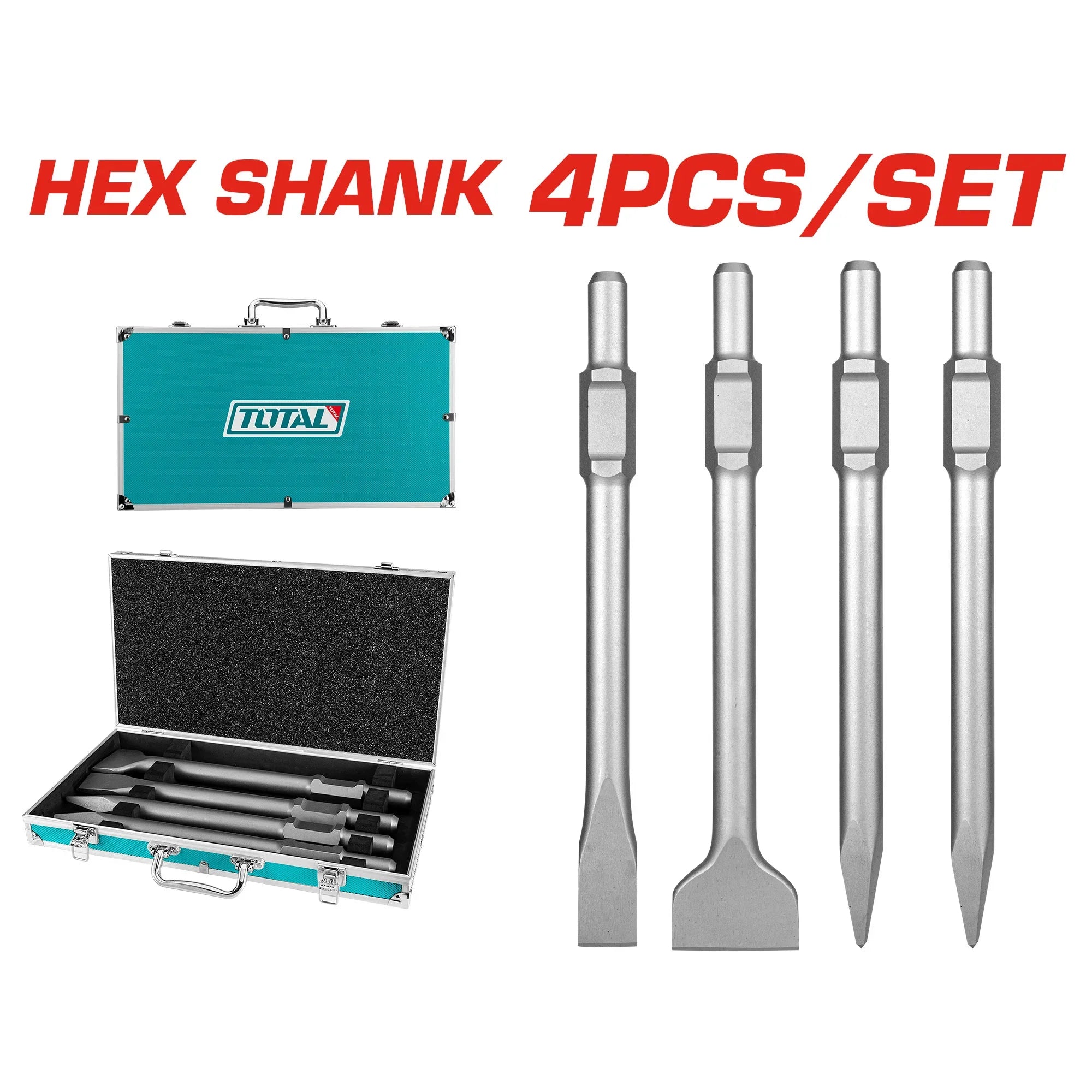 4-piece SDS chisel set (TAC0304375) TOTAL