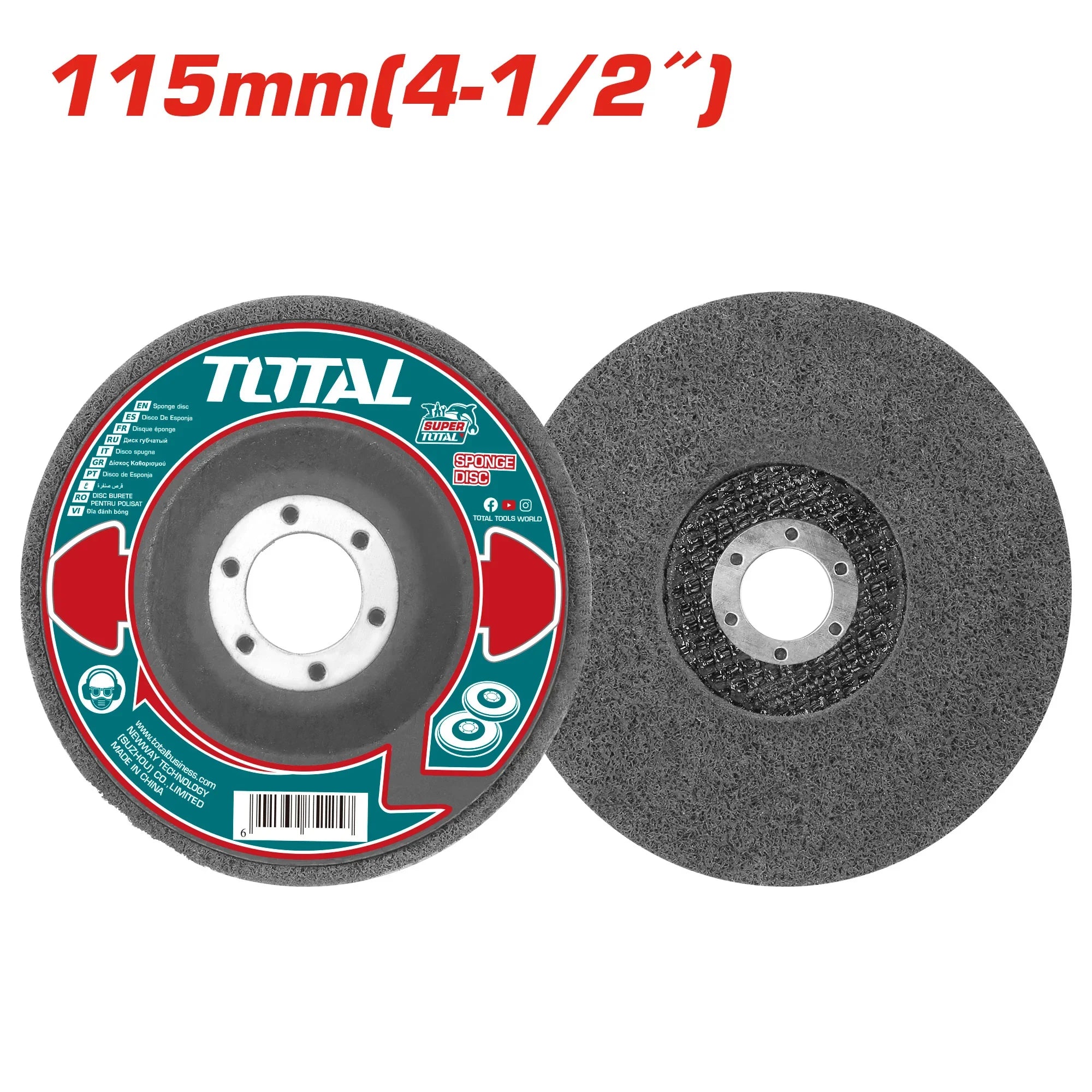 Sponge disc 115×22.22 mm (TAC661151) TOTAL