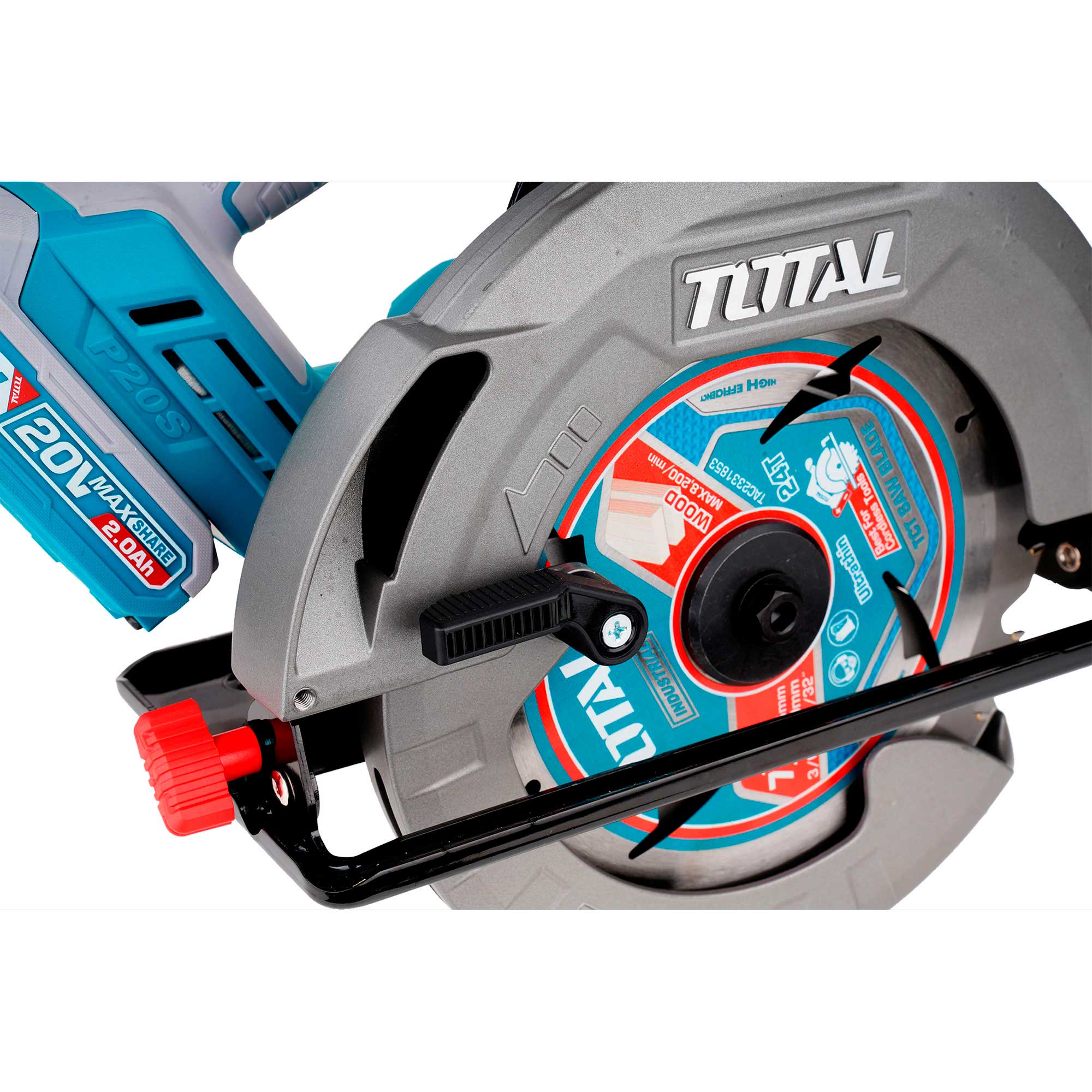 Cordless circular saw 4800rpm/185 mm/P20S/ INDUSTRIAL (Without battery) (TSLI1851) Total