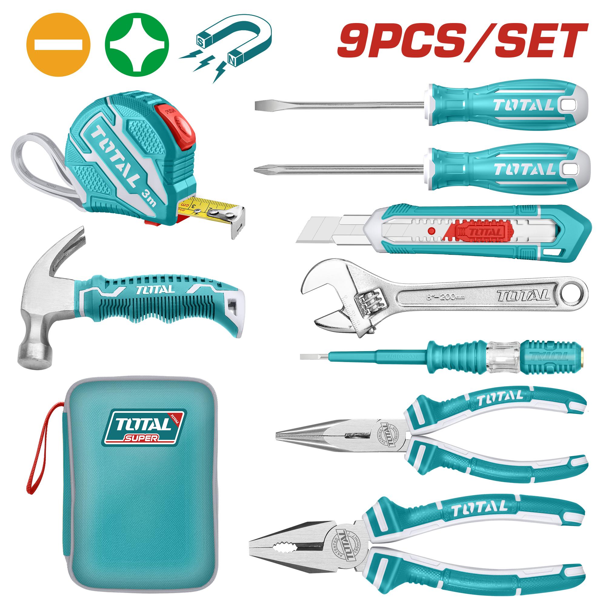 9-piece hand tool set (THKTHP90097) TOTAL