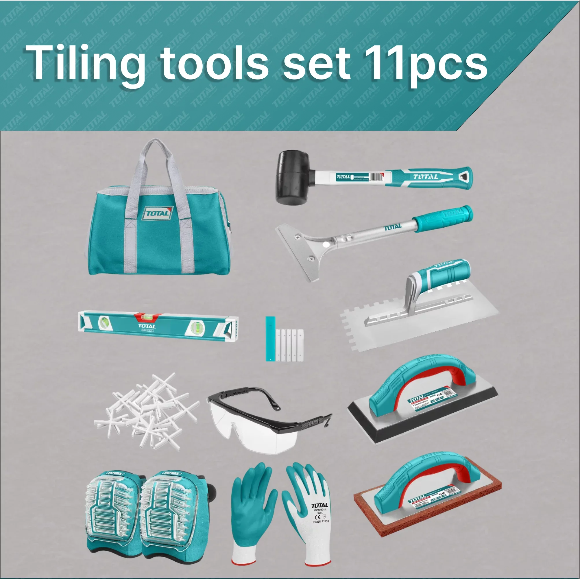 11-piece tiling tool set (THKTTS1106) TOTAL