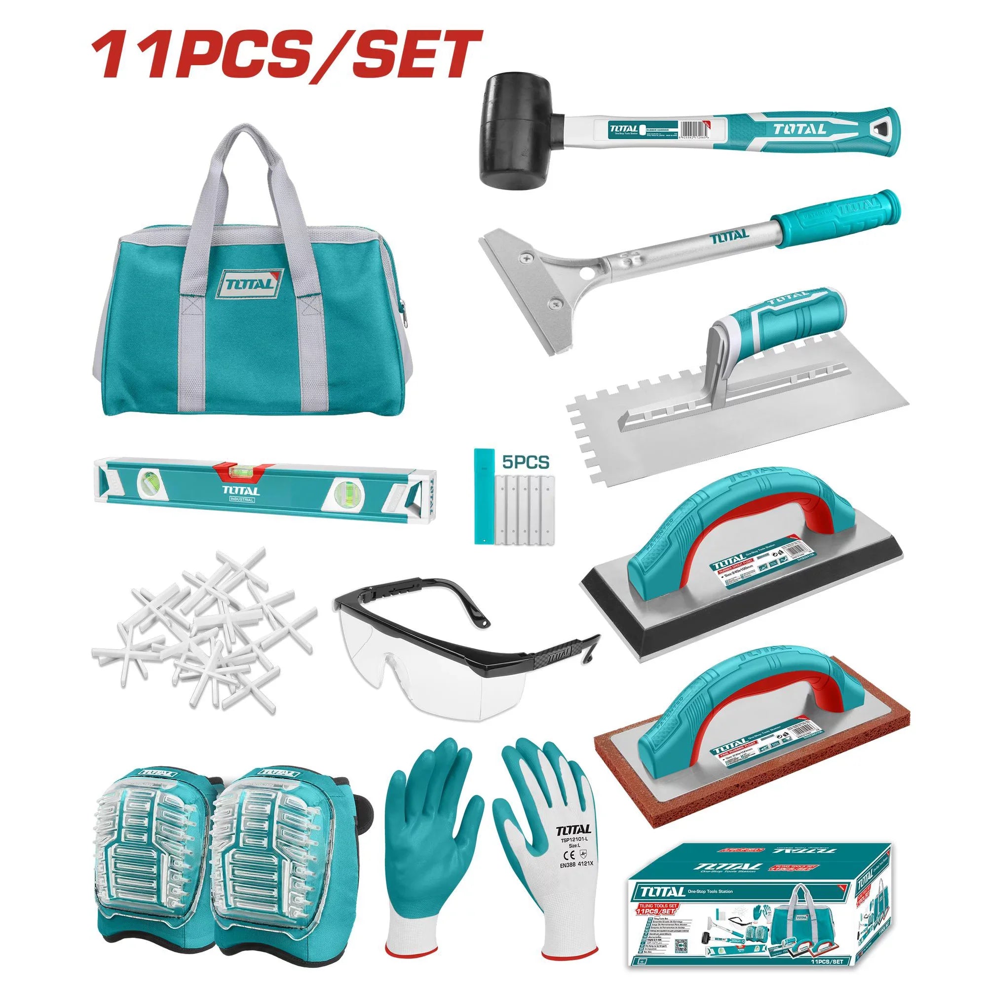 11-piece tiling tool set (THKTTS1106) TOTAL